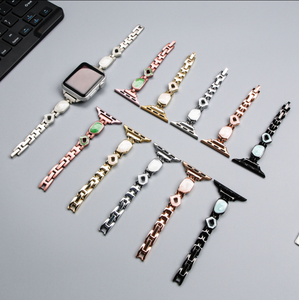 All'ingrosso cinturino in metallo da donna di lusso regolabile cinturino per orologio <span class=keywords><strong>Apple</strong></span> <span class=keywords><strong>Watch</strong></span> cinturino in lega di <span class=keywords><strong>acciaio</strong></span> - Product Image 4