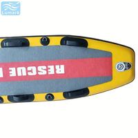 Tabla inflable de 317 cm (10.5 pies) con aleta de seguimiento individual extraíble y tecnología Drop Stitch para rescate en lagos a larga distancia, del fabricante chino Lumark
