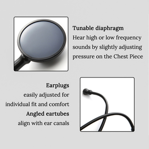 Estetoscopio de un Solo Auricular, Dispositivo de Diagnóstico Cardíaco para Profesionales Médicos, para Uso en Hospitales por Doctores y Enfermeras - Product Image 4