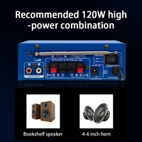 Zhengying AV-263BT Système de Cinéma Maison Professionnel en Métal avec Amplificateur Mixeur Karaoké et Enceintes