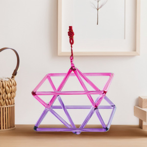 Pyramide chantante en cristal de quartz bicolore rose et violet, instrument de guérison sonore pour le yoga, la méditation et l'équilibrage des chakras - Product Image 4