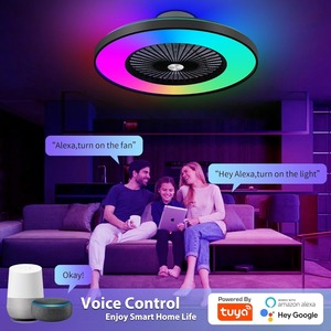 Smart <b>Ceiling</b> Fan LED <b>Ceiling</b> <b>Light</b> <b>Remote</b> <b>Control</b> Floor Standing Fan 6-Wind Speed Dimmable for Home Room With Musical Rhythm - Product Image 3