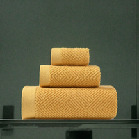 Ensemble de Serviettes de Bain Épaissies 100 % Coton Doux pour Adultes, Logo Brodé Personnalisé pour Usage Domestique, Options OEM/Cadeau