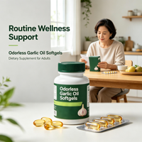 Huile d'ail avec huile de persil en gélules, mélange d'herbes complexe, complément alimentaire immunostimulant et antioxydant, OEM