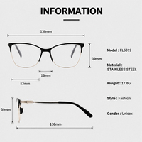 Gafas Ópticas TR90 de Alta Calidad con Montura Retro Plana, Diseño Moderno con Estampado, Montura de Gafas Retro a la Moda ZgGKha