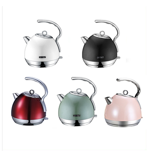 กาต้มน้ำไฟฟ้าสีชมพู สแตนเลส สไตล์เรโทร สำหรับต้มน้ำ - Product Image 6