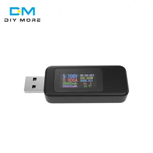 Testeur USB, voltmètre numérique DC, ampèremètre, ampèremètre, ampèremètre, batterie externe, indicateur de chargeur