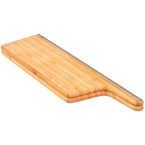 Tabla de cortar plegable de bambú Premium Tabla de cortar natural con mango - Product Image 2