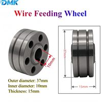 DMK 2 roues à rouleaux pour alimentation en fil, 08-10mm, en forme de U/V, pour fil de soudure en aluminium, accessoires de soudage laser portatif