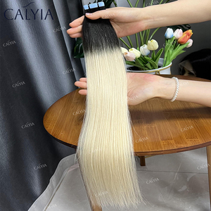 Calyia bán buôn tùy chỉnh Remy mượt Nga Băng tóc bán buôn Châu Âu Mông Cổ Remy đôi drawnhair Băng mở rộng con người - Product Image 3