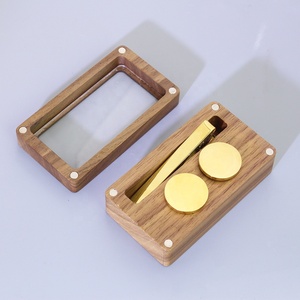 Caja de Joyería de Madera con Logotipo Personalizado Grabado, Estuche para Guardar Anillos, Gemelos y Pasadores de Corbata, Regalo de Boda para <span class=keywords><strong>Hombre</strong></span>, Empaque para Regalos Empresariales, Venta al por Mayor - Product Image 6