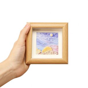 Manufacture Hollow Wooden Photo Frame Mini Square Small Photo Frame DIY Frame Children's Work Mounting - Product Image 2