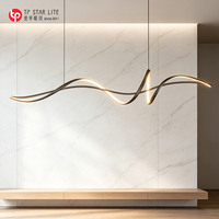 Luminaires suspendus contemporains minimalistes à hauteur réglable sur mesure, design noir pour salon, LED