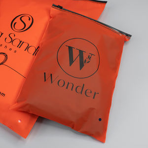 Bolsa de Embalaje para Ropa con Cierre de Cremallera, Translúcida, Roja, con Logotipo Personalizado, Impresión Personalizada, Alta Calidad, Directo de Fábrica - Product Image 6