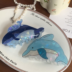 Pinzas para el Cabello con Diseño de Animales Lindos, Pinza con Diseño de Ballena Azul y Tiburón para Accesorios de Vacaciones en la Playa - Product Image 2