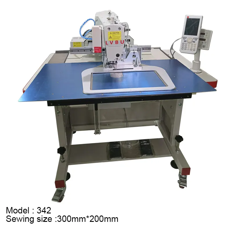 가죽 가방 및 신발 잠금 재봉 산업용 자동 기계 프로그래밍 가능 342G maquina de coser industrial