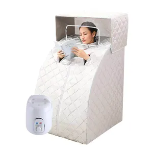 Sauna saunaking portátil dobrável para 1 pessoa, mini sauna a vapor de pvc, trajes para quarto de casa