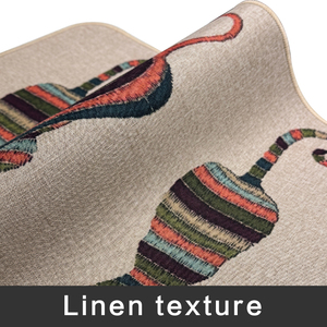 Jute tapis style pastoral vacances décoration tapis nouvel an paillasson père noël arbre vieil homme tapis d'entrée tapis de coureur tapis pour couloir - Product Image 6