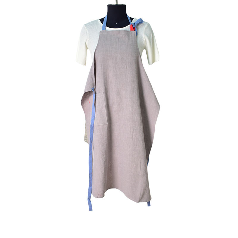 Ceinture bleu ciel gris clair (lin)