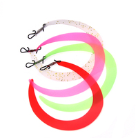 Leurre de pêche à la mouche pré-noué, queues oscillantes, queues de jig avec attache rapide pour la pêche au brochet, à la truite, au bar, en eau salée