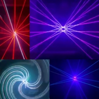 Luz Láser RGBWauv de 20W para Discoteca, Animación a Todo Color, Iluminación de Escenario, KTV, DJ, Fiestas, Eventos, Haz Blanco, Control DMX512, Aluminio+Plástico