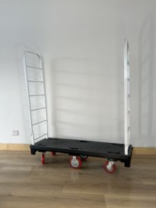 400KG en plastique robuste 6 roues entrepôt U chariot de bateau chariot utilitaire/chariot en métal - Product Image 2