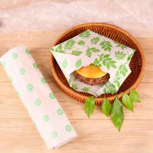 Dining Car of the Restaurant Food <b>Paper</b> Grease Barrier Sandwich Rice Ball Hamburger Chicken <b>Roll</b> Wax <b>Wrap</b> - Product Image 6