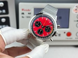 Montres mécaniques tendance et très vendues avec plusieurs fonctions, cadran rouge, fonction chronographe - Product Image 3