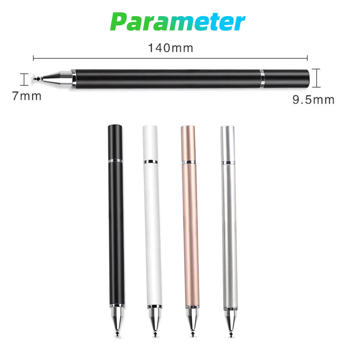 Universal Capacitive Pen Passive Magnetic Suction Transparent Disc Drawing Stylus Touch Screen Pencil for ipad Phone Tablet Pen