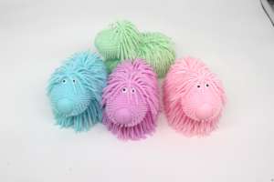 Novità XTQ durevole colori brillanti cani pelosi palla giocattolo Anti Stress Fidget spremere palle giocattolo - Product Image 2