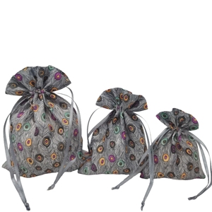 Sacs cadeaux en tissu personnalisés avec cordon de serrage pour la fête de naissance ou l'anniversaire, pour bonbons - Product Image 5