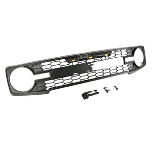 Parrilla delantera estilo Raptor para <span class=keywords><strong>Ford</strong></span> <span class=keywords><strong>BRONCO</strong></span> 2021-2025 plástico ABS <span class=keywords><strong>gris</strong></span> con parrillas de coche de nueva condición ligera - Product Image 3