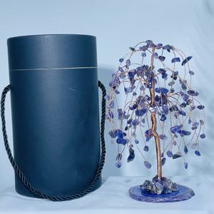 Arbre naturel à sept chakras Reiki guérison pierre précieuse arbre de vie cristal bonsaï Fortune arbre d'argent pour la bonne chance pour les cadeaux - Product Image 4