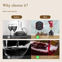 Distributeur de Boissons Intelligent et Quantitatif Pompe Verseur Aérateur de Whisky Carafe à Vin Électrique Automatique