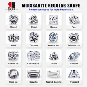 Baifu Jewelry ราคาส่ง moissanite ทองคําเข้มทรงกลมหลวม - Product Image 4