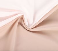 Tissu en laine de pêche 100% polyester pour abaya noire arabe / coréenne pour hijab, tissu en mousseline de chiffon, tissu pour foulard arabe