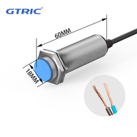 Interruptor de proximidad Reed serie GTRIC M18, 5-220V DC AC, sensor de proximidad magnético Reed de efecto Hall de 2 hilos