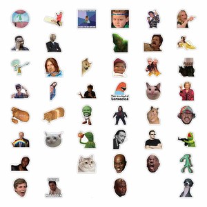 สติกเกอร์อีโมติคอนตลกๆ สไตล์เน็ตไอดอล 50 ชิ้น กันน้ำ สำหรับติดขวด แล็ปท็อป - Product Image 3