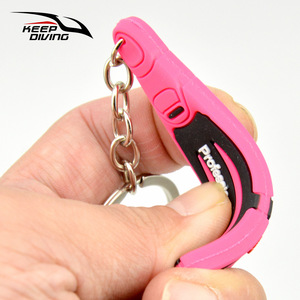 Llavero con Forma de Aletas de Aleación, Colgante de Buceo, Adorno, Recuerdo de Buceo, Tirador de Cremallera, Lapislázuli, PS-034 - Product Image 3