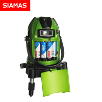 SIAMAS 4V4H niveau laser électronique outil de marquage laser à nivellement automatique multi-lignes laser vert rotatif 8 lignes pour une utilisation en extérieur
