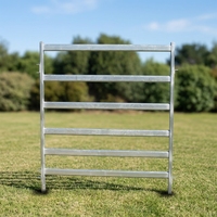 Système de clôture métallique portable direct pour bétail, équipement mobile pour élevage, écologique, résistant aux intempéries, peint