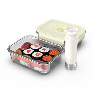High Quality Large Capacity 1480ML Vacuum Sealer Food Storage Box Kitchen Refrigerator Airtight Fresh-keeper with Manual Pump