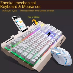 Teclado mecánico G700 con cable y ratón, conjunto ergonómico con luces, usb - Product Image 4