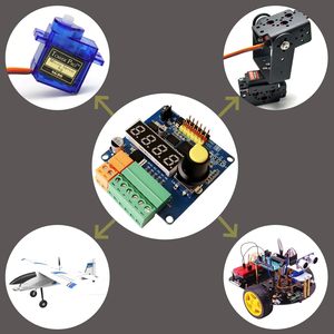 Controlador de Servomotores RC de 6 Canales con PWM Ajustable, Modos de 90, 180 y 270 Grados para Juguetes de Control Remoto - Product Image 5