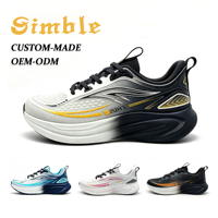 Chaussures de marche tendance pour hommes, style décontracté, respirantes, en mesh, avec impression offset, légères, en EVA