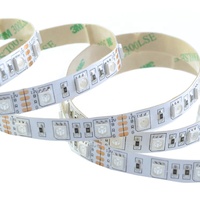 LEOMAY Bande lumineuse LED en PVC en gros, CE RoHS 14.4W 5050 RGB DC12V, bandes lumineuses intelligentes avec commande vocale