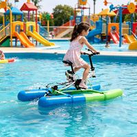 Vélo aquatique à pédales pour adolescents, flotteur gonflable large et plat, cadre en aluminium, haute pression, rangement facile, logo personnalisé OEM, de Chine Lumark
