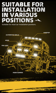 Sanvi prix de gros Super Bright S200 36-66W/pièce éclairage de conduite feux de calandre de voiture projecteur LED éclairage LED - Product Image 4