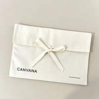 Pochette de protection en toile de coton pliable multi-tailles de qualité supérieure avec logo personnalisé imprimé pour bijoux et lunettes de soleil