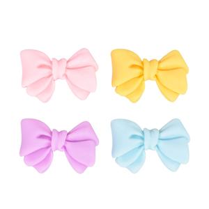 Lindos lazos de resina con forma de lazo, cabujones planos de dibujos animados, sets para manualidades DIY y adornos para álbumes de recortes. - Product Image 1